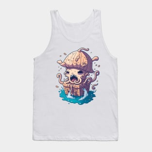 Pirate's Lair: The Screaming Octopus Awaits Tank Top